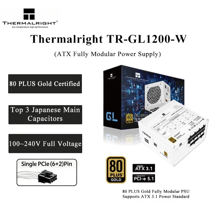 【¥13,825】Thermalright TR‑GL1200‑W ATX電源-アリエク特価アラート