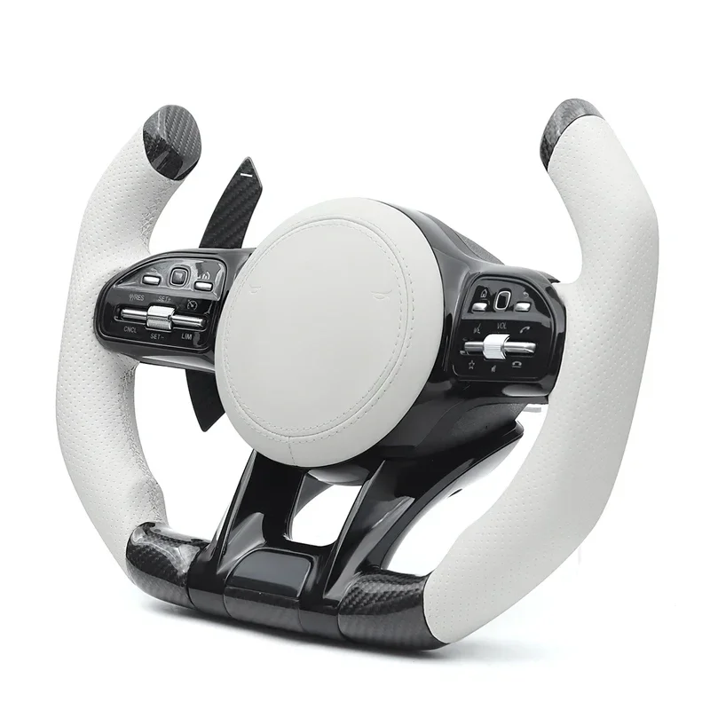 Sportowe karbonowe kierownice samochodowe do Mercedes Benz AMG W204 W205 W221 W222 W464 G350 G63 G500 GLE53 Glc Gle Gls Gla Cla Glk Slc