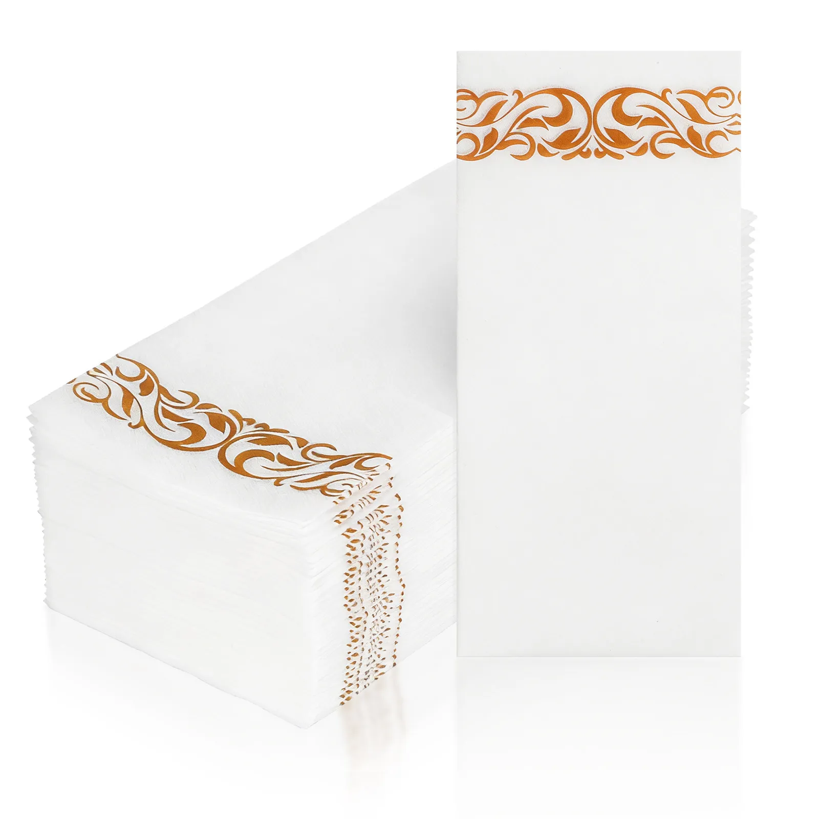 

25 шт. золотых одноразовых бумажных салфеток, утолщенные, для вечеринок, ужинов, банкетов, свадеб, приемов гостей