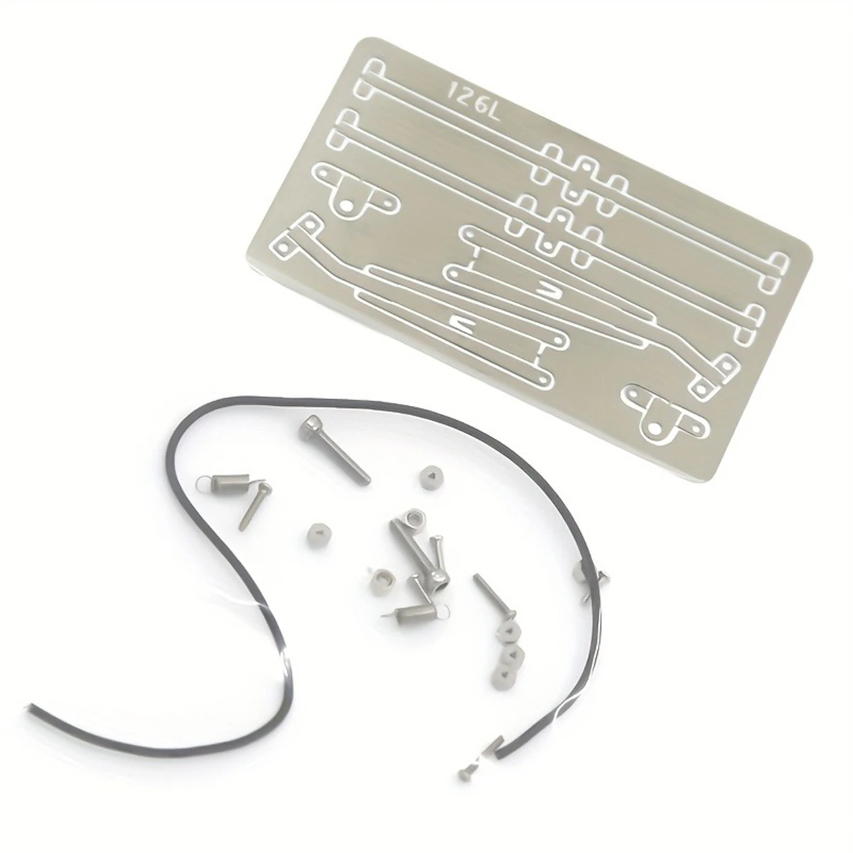 1/10 RC العالمي المعادن الزجاج الأمامي محاكاة ممسحة زجاج أمامي مجموعة لسيارة RC الزاحفة ، متوافق مع سيارة Traxxas TRX-4 G500