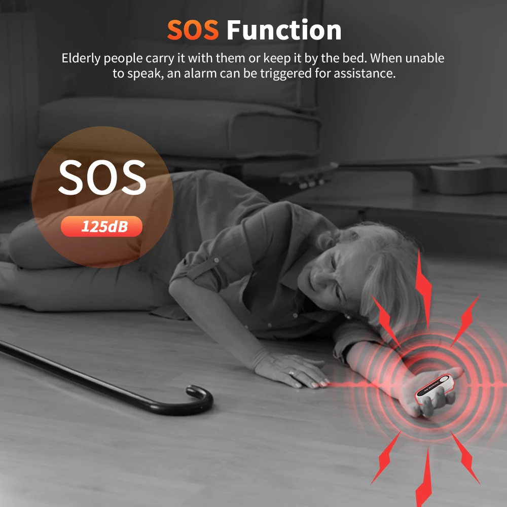 Sectyme Self Defense Alarm 125dB Personal Defenses Siren Child Women Security Protect Alert Portable Loud Panic Alarm Keychain