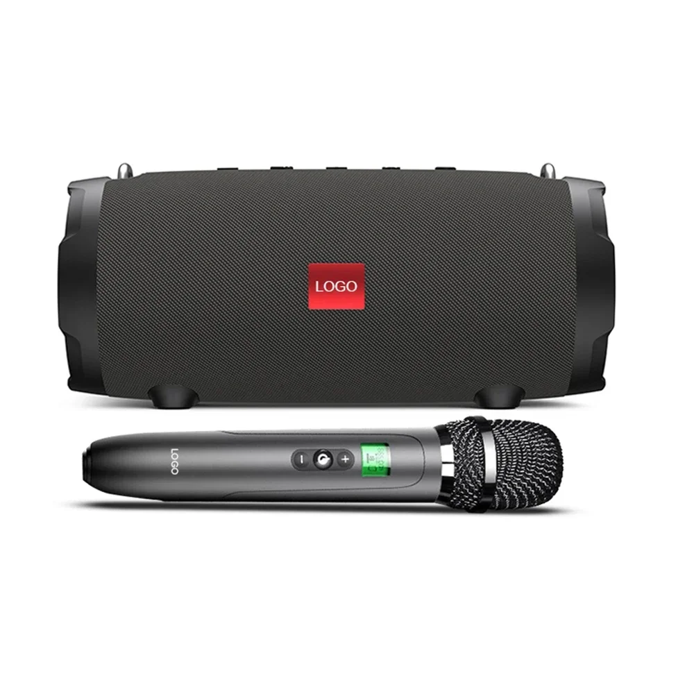 

P9 Mini UHF 40W Output Power IPX5 Waterproof 4400mAh Rechargeable Bluetooth Hi-Fi Speaker with UHF Wireless Karaoke Microphone