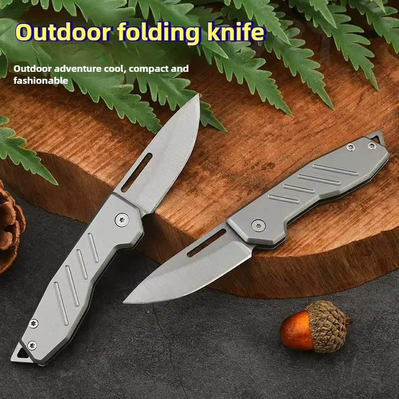 

Portable High Hardness Outdoor Portable Folding Knife Stainless Steel Camping Keychain Accessories Outdoor Travel Camping Tool