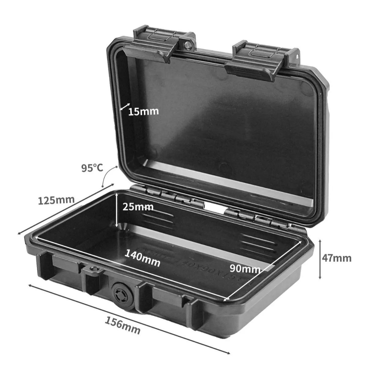 Portable Small Toolbox Waterproof Plastic Storage Box Protective Shockproof Sealed Safety Case Precision Storage Case For Tools