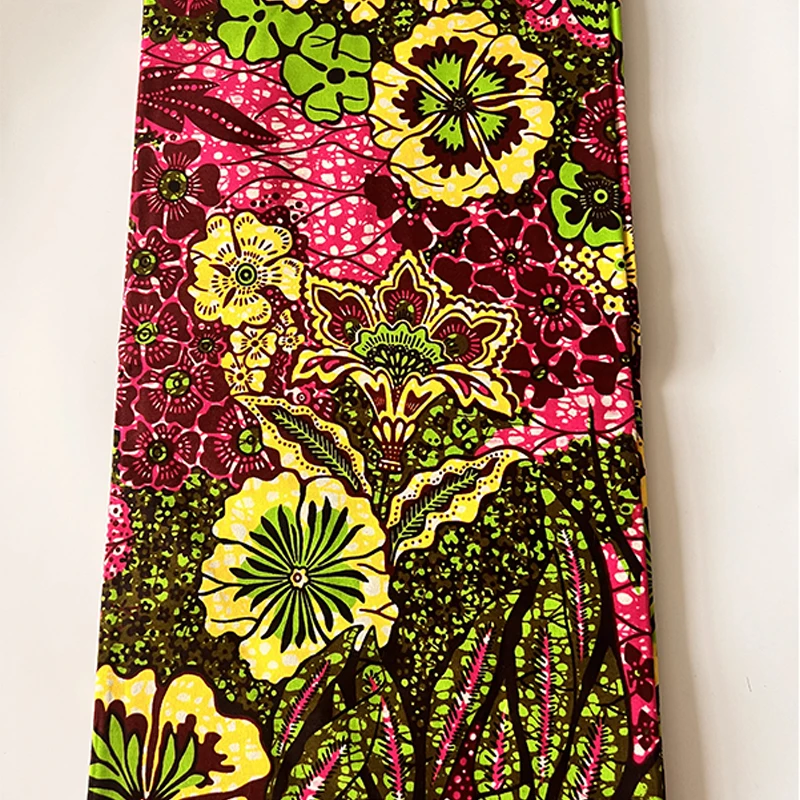 Holland wax latest printed fabric Wax Ghana style high quality 100% cotton sewn origin