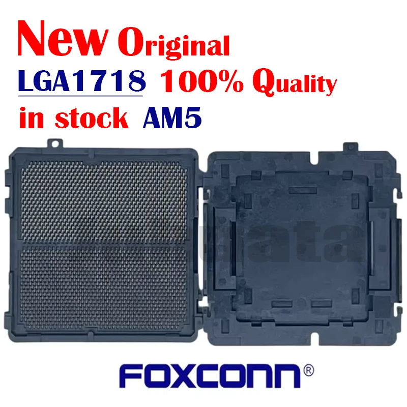 

Оригинальное 100% новое гнездо процессора Foxconn AM5 разъем LGA1718 для ПК материнская плата процессор BGA Базовая Большая оловянная шаровая коннекторная подставка