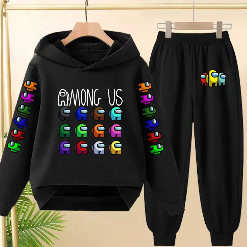 

Kids Autumn Winter Anime Trendy Kawaii Games Fashion Tracksuits Hoodie Sweatshirt+Pants Boys Girls3-12Yrs Coat Casual Sports Set