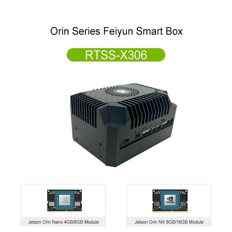 

Умная коробка Nvidia Jetson Orin NX Feiyun RTSS-X306INT(5G) с модулем Nvidia Jetson Orin NX 16 ГБ, промышленная плата носителя Orin