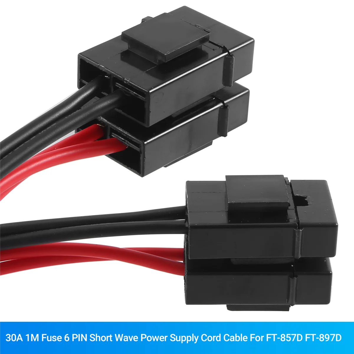

【in stock】 30A 1M Fuse 6 PIN Short Wave Power Supply Cord Cable For FT-857D FT-897D