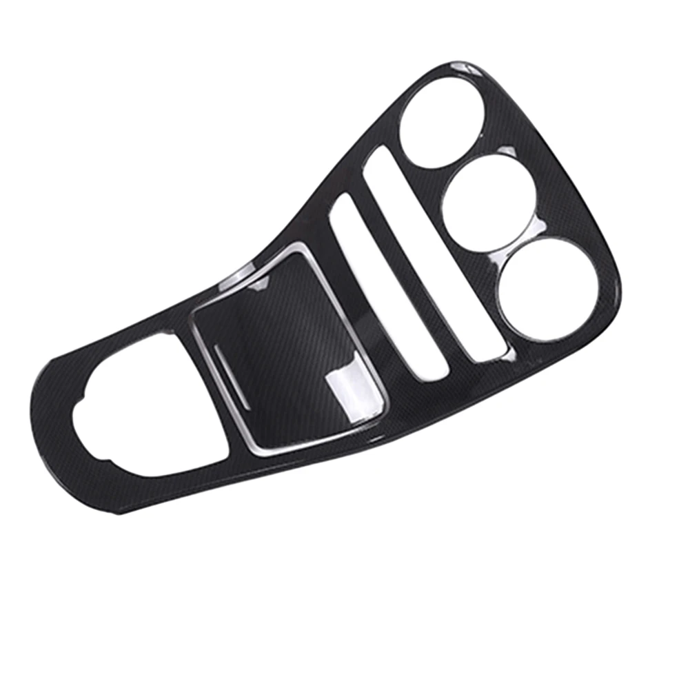 Padrão De Fibra De Carbono Console Center Painel Decoração Capa, Guarnição Adesivo para Mercedes Benz Classe C, W205, C180L, C200, C300