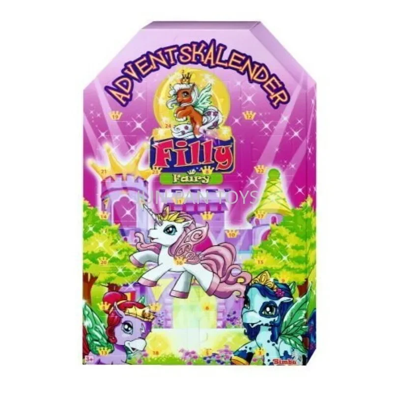 Filly Fairy Adventskalender Surprise Action Figure da collezione con accessori Film classici Simpatici giocattoli mistici Regalo di Natale