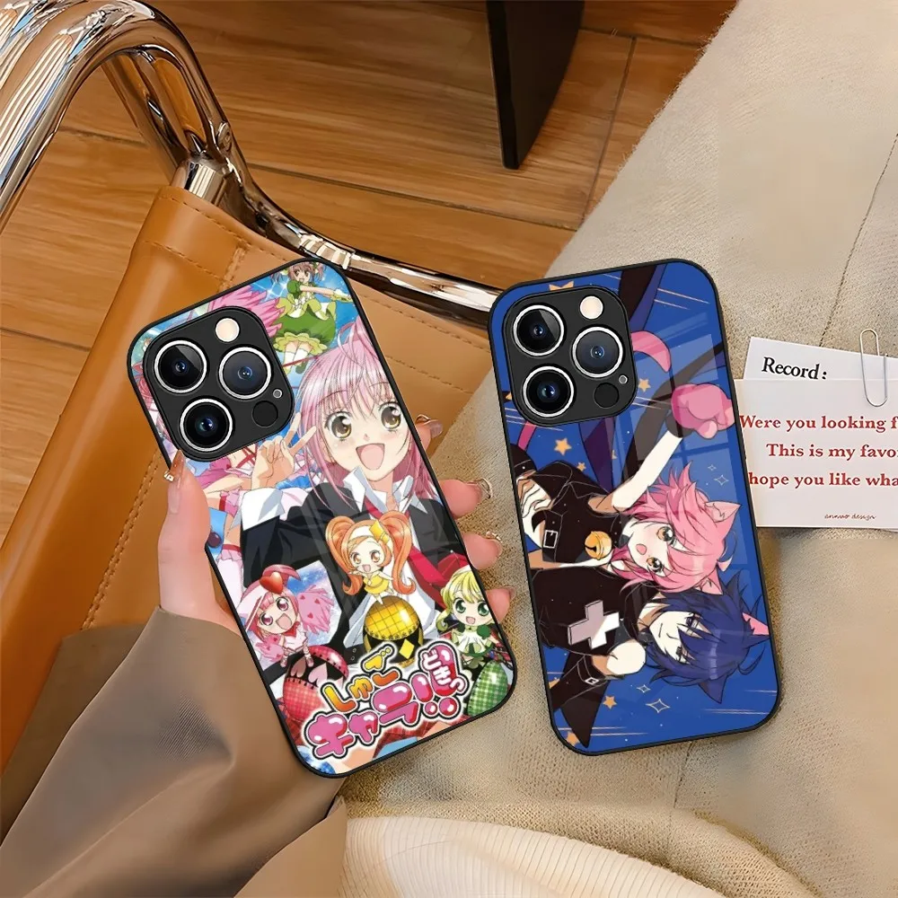 Shugo Chara Anime Phone Case Tempered Glass For iPhone 15 13 14 12 11 Pro XS Max Plus Mini X XR 8 7 6s SE2020 Coque