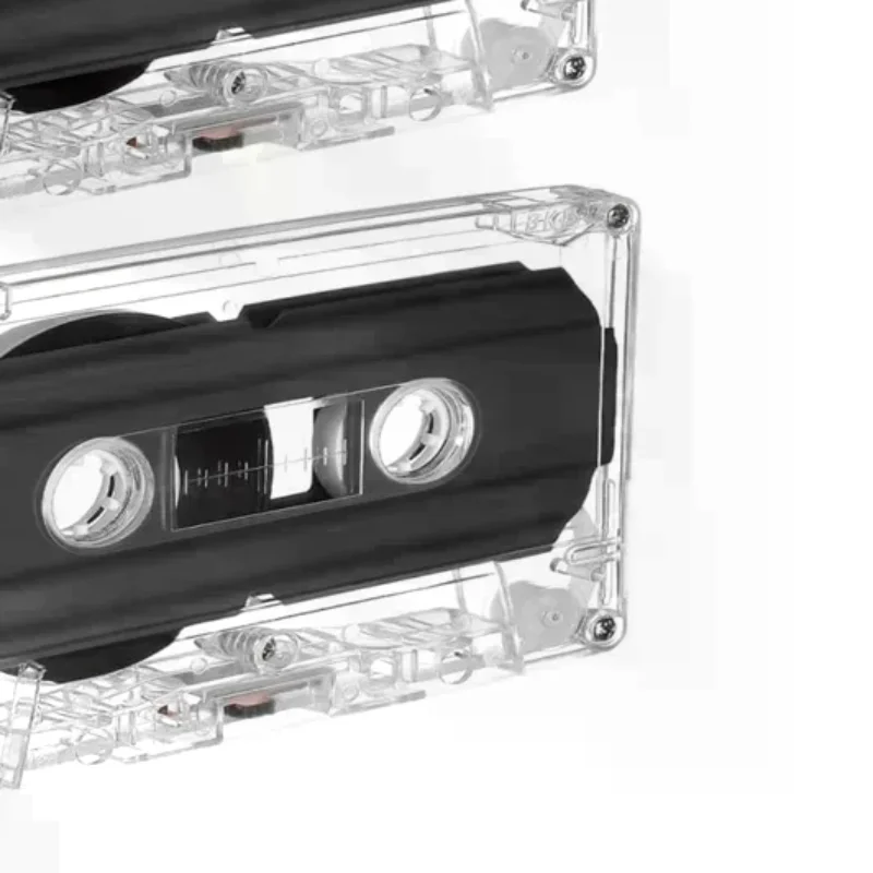 2Pcs Blank Cassette Tapes 60-Minute Durable Audio Recording Retro Design For Teaching Diy Party Messages Speech Music Storage