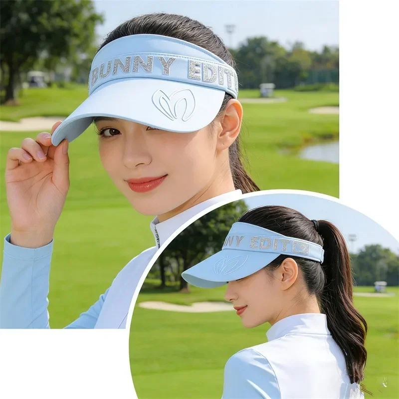 Summer Golf Wear Women 2026 High Quality Golf Cap Fashion Sunscreen Caps Without Top Korean Casual Flat Cap Women New Sports Cap