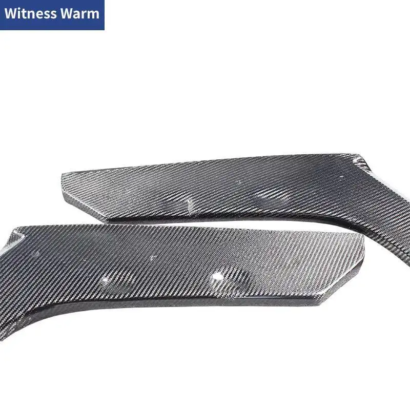 Carbon Fiber Car Spoiler Fender Wrap Angle for Bmw F80 M3 F82 F83 M4 Auto Car Rear Bumper Aprons Side Splitter