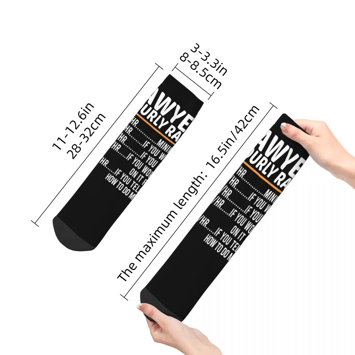 جوارب مضحكة للمحامي معدل كل يوم، جوارب هاراجوكو فائقة النعومة، ملحقات جوارب لجميع المواسم لهدايا الرجل والمرأة