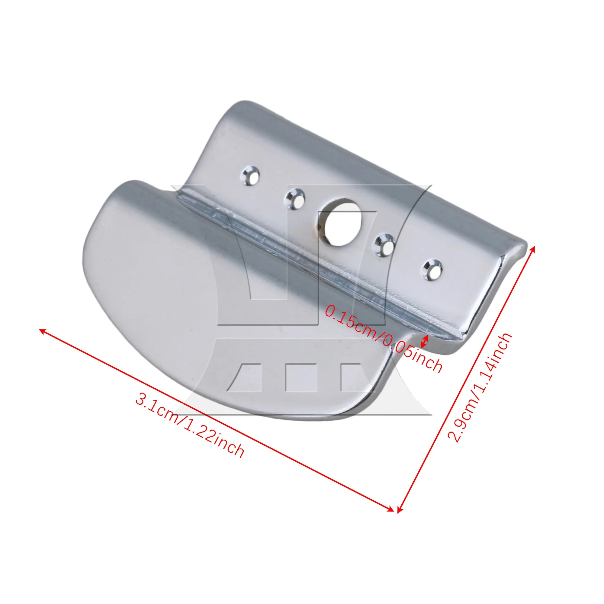 

Yibuy 2PCS 31 x 29mm Silver 4 String Banjo Tailpiece for Guitar Parts Replacement