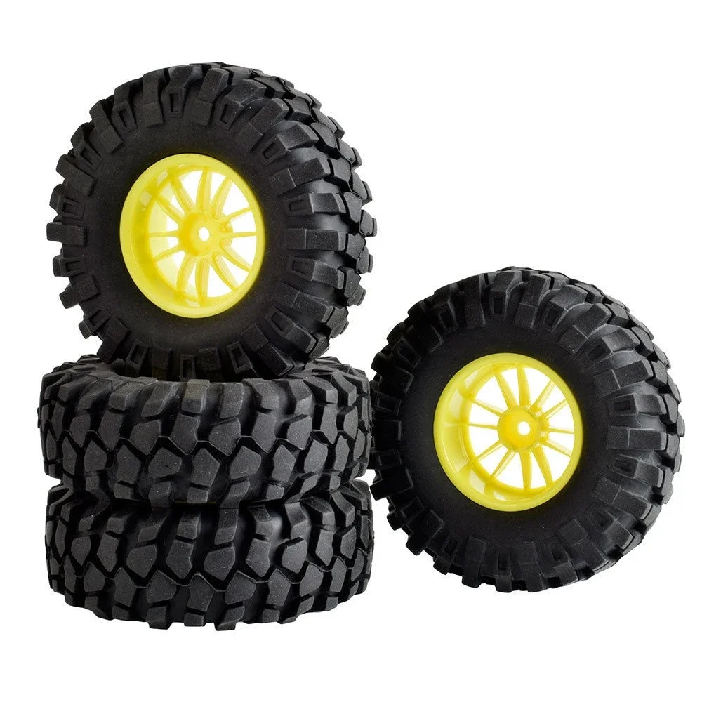 RC 6031-7006L Rubber  Tires 108mm & Wheel 4P for RC 4WD Axial Rock Climbing