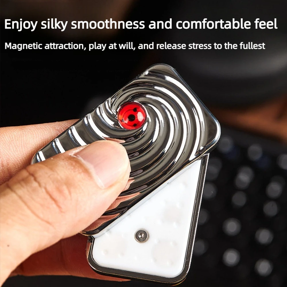 XHEDC المغناطيسي لانهائي موقف سبائك الألومنيوم إصبع دفع بطاقة سطح المكتب الضغط لعبة هدية