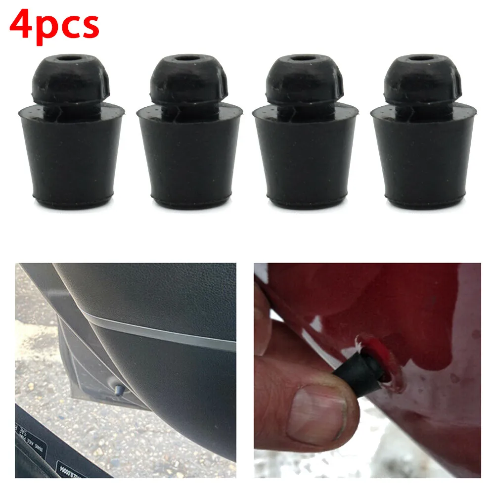 4Pcs Car Door Dampers Buffer Pad Rubber Pads Anti-collision Gasket Door Closing Shock Absorbing Dampers Sticker