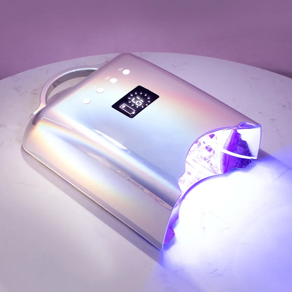 New Product-Portable 78W UV LED Nail Dryer Machine  Diamond Shining Cordless Nail Supply UV Lamp