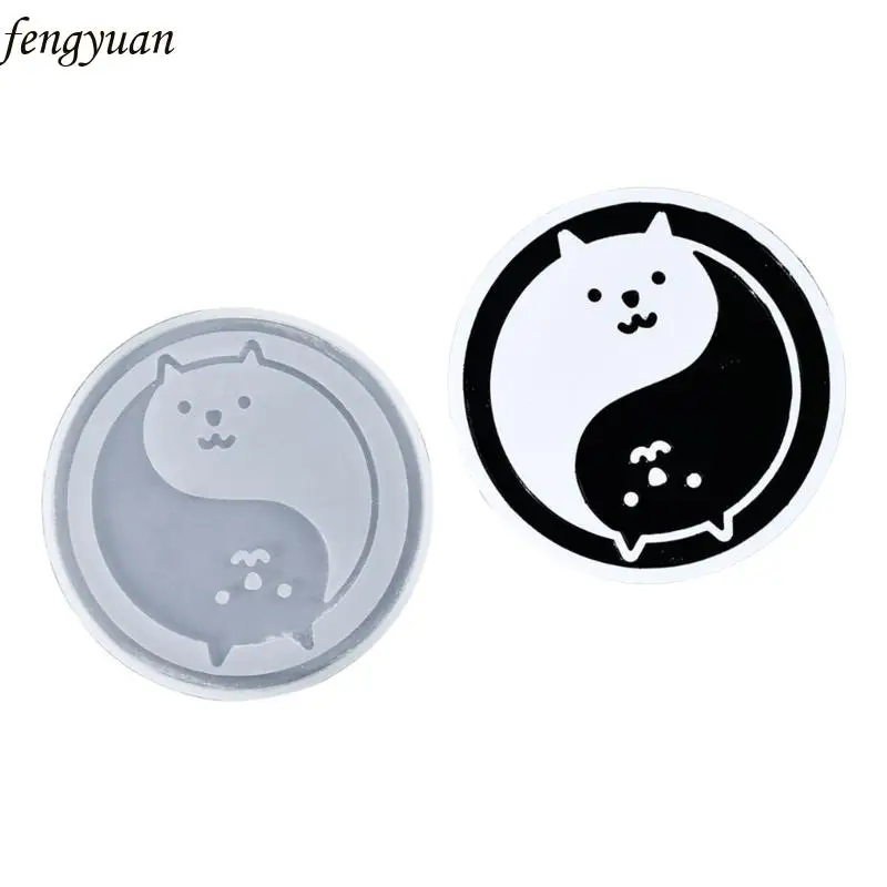 

B2QE Artistic Animal Mold Silicone Cup Mat Jewelry Mould for Craft Lovers