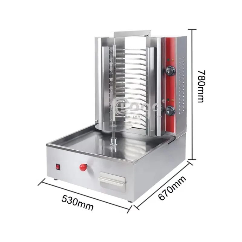 Factory Wholesale Stainless Steel Shawarma Grill 220V Electric Commercial Shawarma Machine For Hotels High Productivity