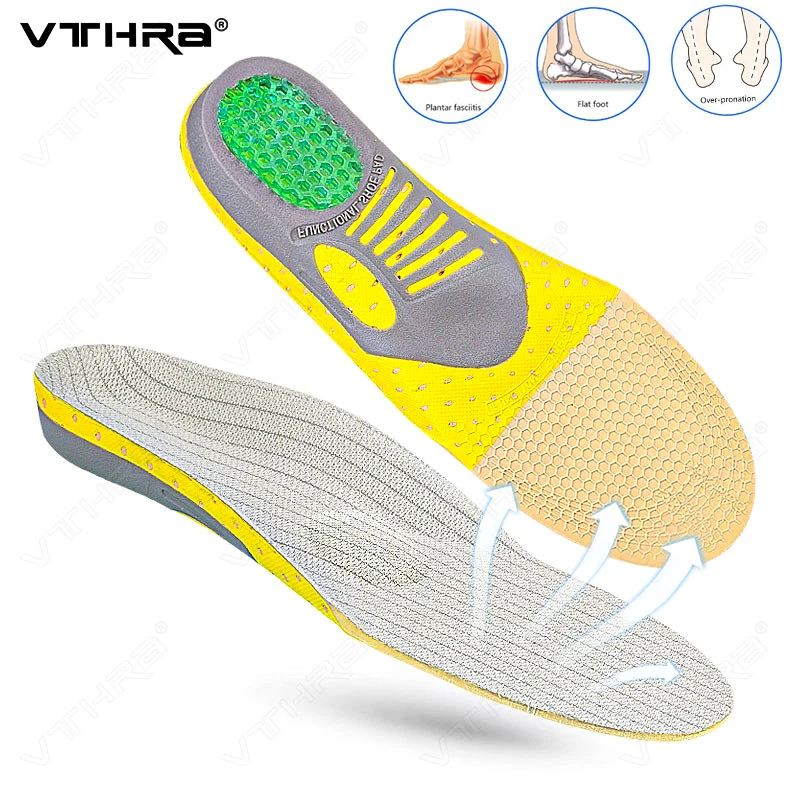 

Orthotic Gel Insoles Orthopedic Premium Flat Foot Health Sole Pad For Shoes Insert Arch Support Pad For Plantar Fasciitis Unisex