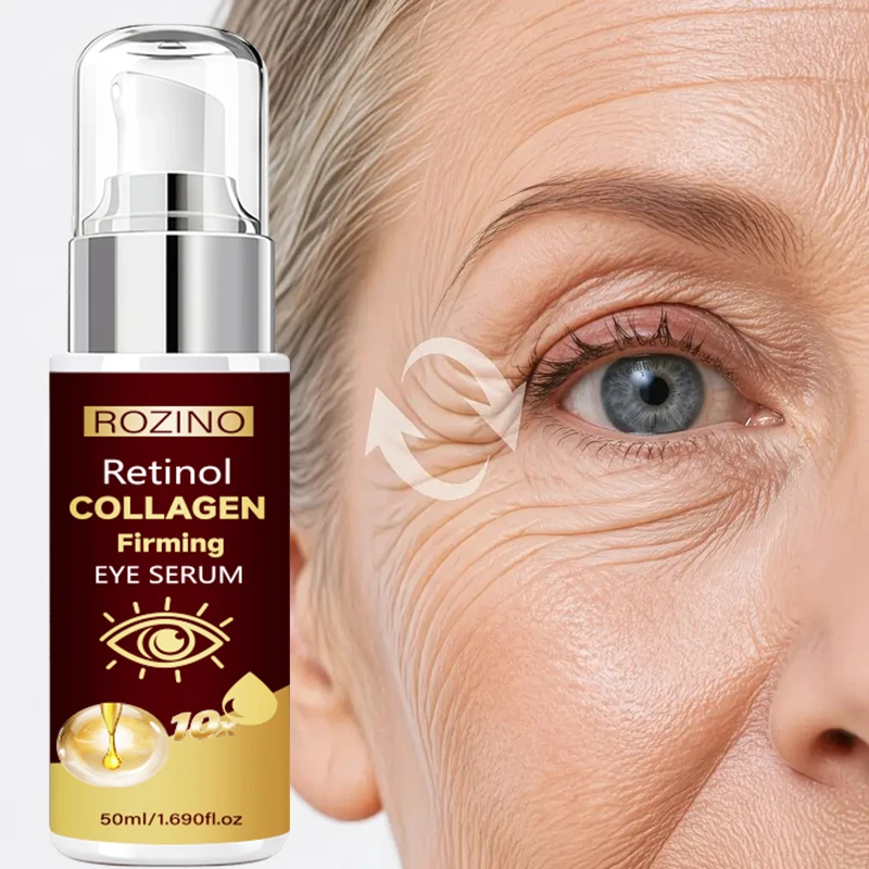 Collagen eye cream, rich in collagen and retinol, deeply nourishes the skin around the eyes, moisturizes and firms the skin, making it smooth, bright, and elastic. The texture is light and gentle, and does not irritate the skin.