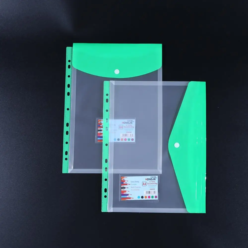 1 шт., разные цвета, пластиковые конверты, карман для переплета, расширяемые папки для переплета для 2/3/4, кольцевая сумка для документов с этикеткой-кнопкой