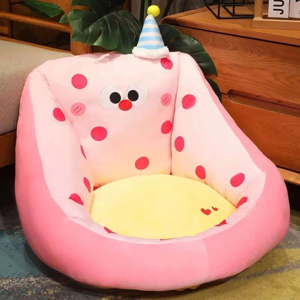

New Floor Seating Single Lazy Sofa Cartoon Portable Soft Fliffy Sofa Comfortable Bedroom Cushion Living Room