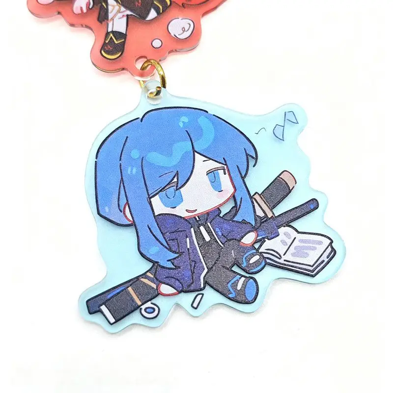 Limbus Company Don Quixote Cosplay Acrylic Pendant Anime Key Chain Acrylic Keychains Key Ring Jewelry Gifts