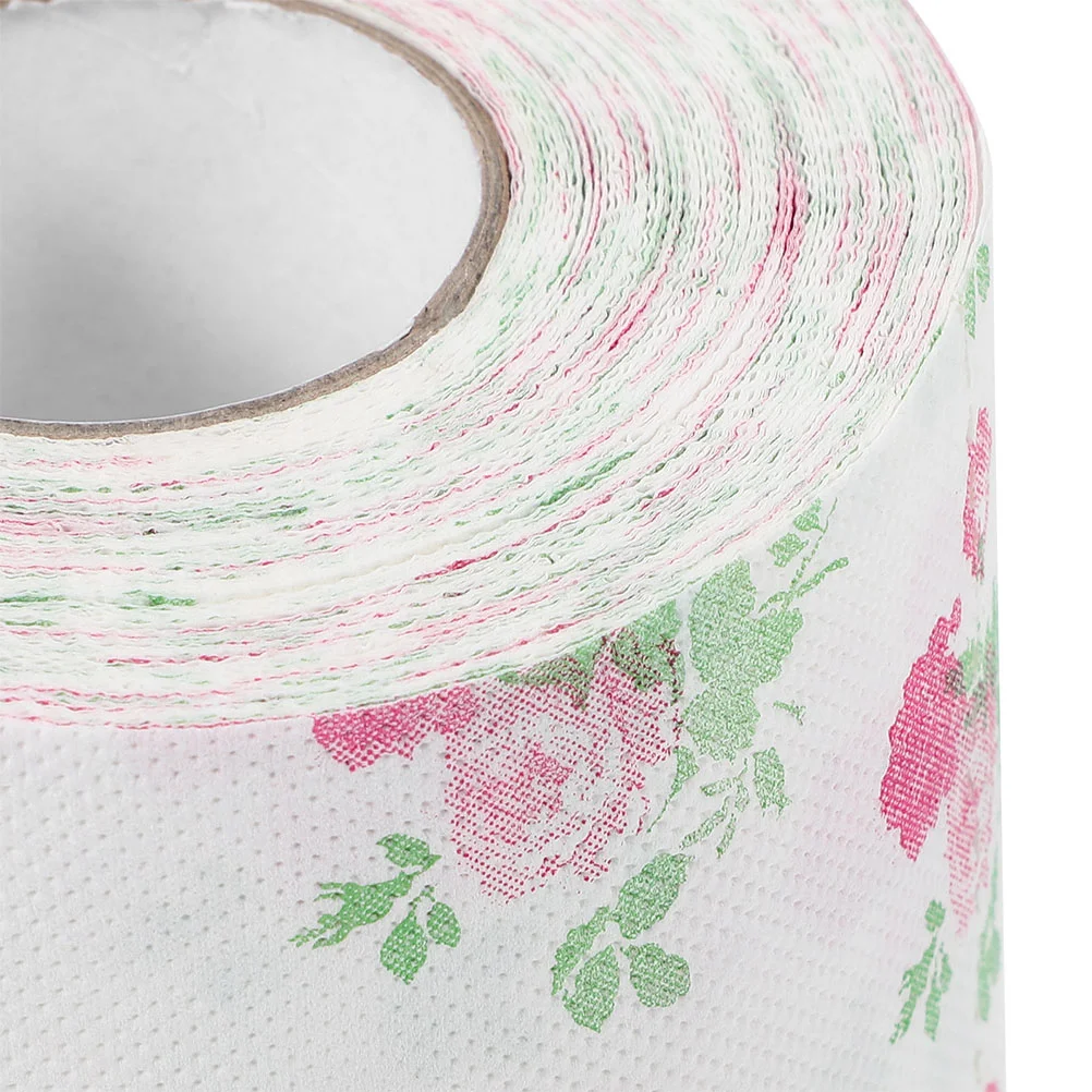 Nieuwigheid Toiletpapier Zindelijkheidstraining Papier Gekleurde bedrukte reisservetten met bloemenprint