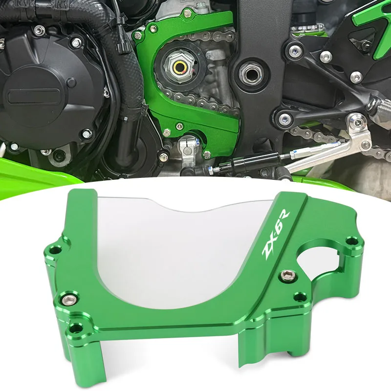 

Motorcycle CNC Front Sprocket Cover Chain Guard Protector Fit For ZX6R ZX-6R ZX 6R 2019-2025