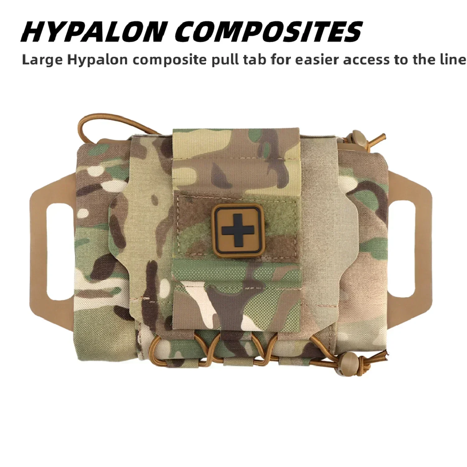 IFAKon Reflex M First Aid Kit Pouch for Duty Belt, MOLLE Two-Piece System IFAK Trauma Kit Med Roll Carrier for Outdoor Emergency