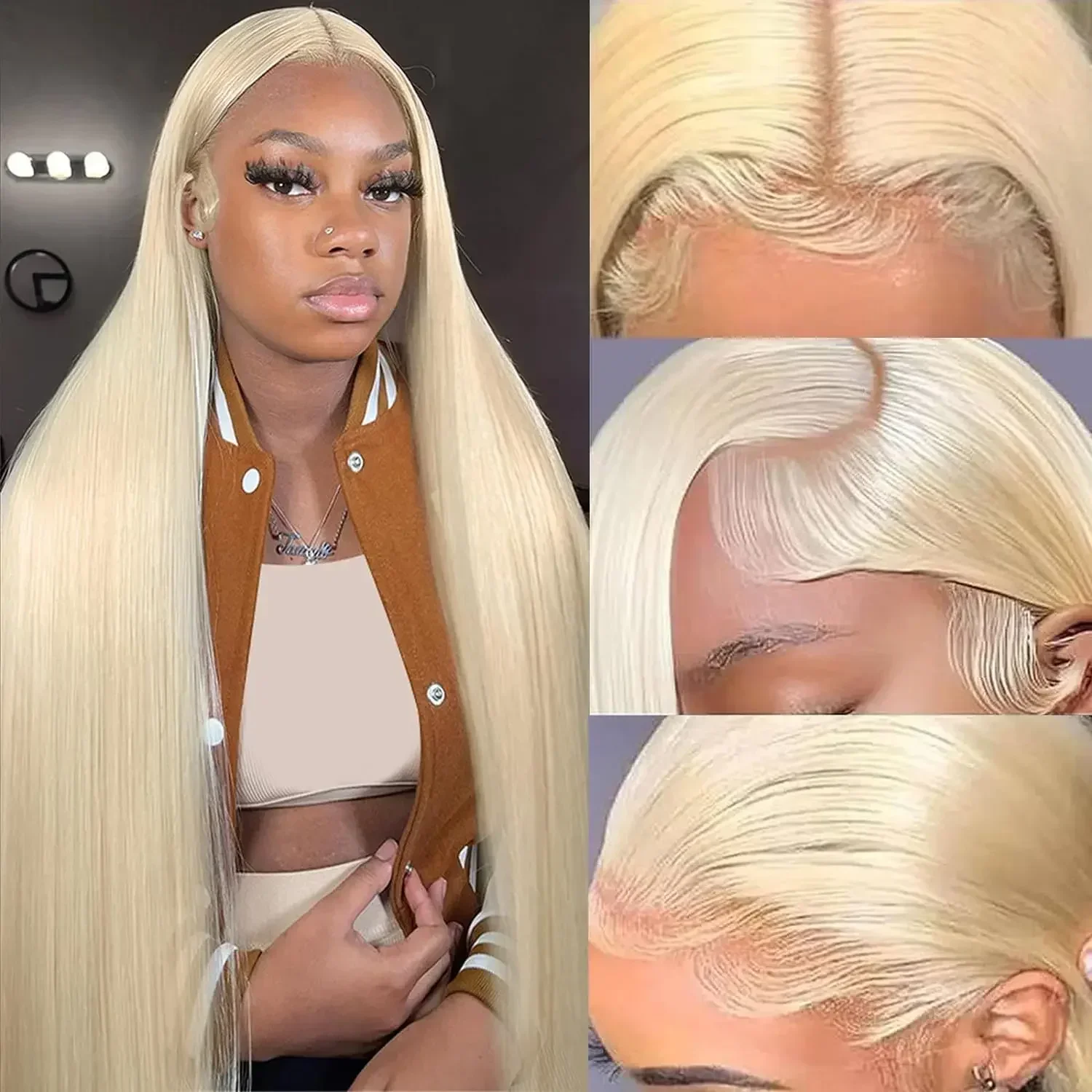 30 Inch Long Glueless Wigs Human Hair 613 Blonde Lace Frontal Wig Cheap on Sale 13x4 Hd Lace Front Straight Wig for Women Choice