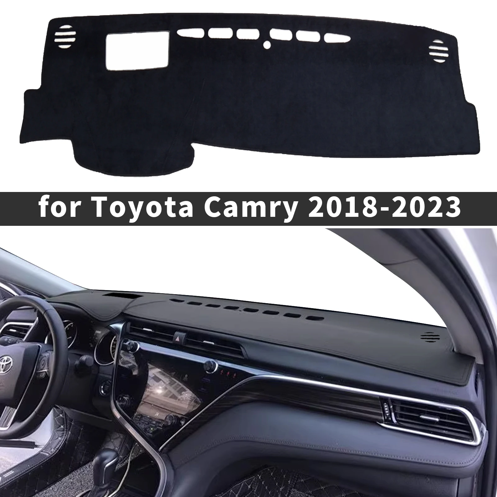 

fit for Toyota Camry 70 XV70 2018-2023 Car DashMat Sunshade Dashmat Dashboard Cover Pad Protective Carpet Leather Accessories