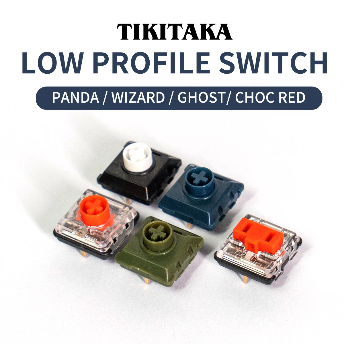 TIKITAKA Hitbox Panda/Wizard/Ghost Low profile Switch  Joystick Controller Accessories Arcade Fighting Stick Keyboard