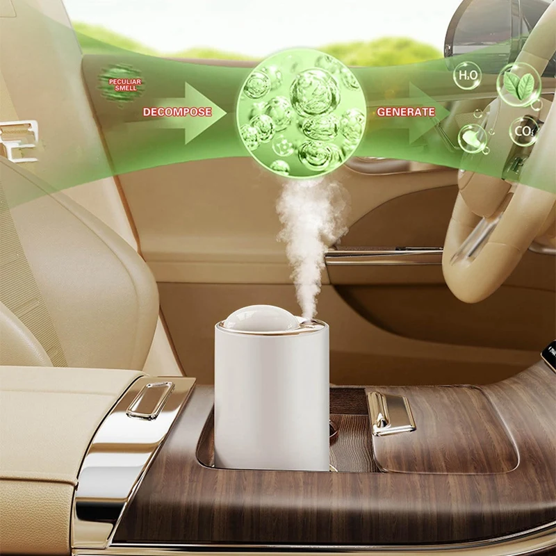เครื่องพ่นน้ำมันหอมระเหยในรถยนต์เครื่องอโรมาเทอราพีอัตโนมัติเครื่องกำจัดกลิ่นอัจฉริยะ