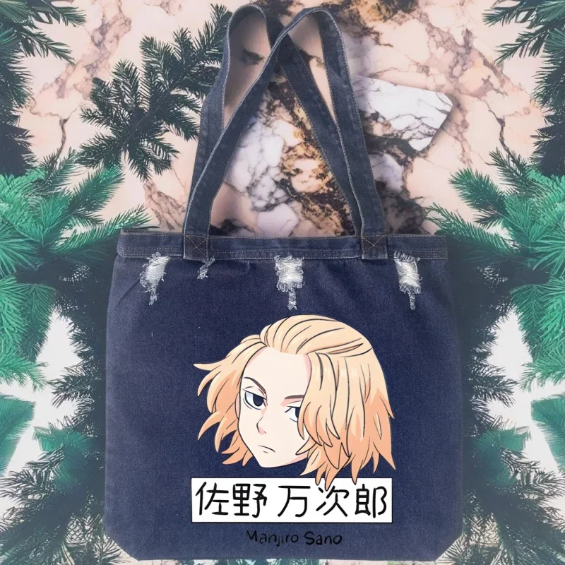 

Токио Мстители Сано Манджиро Хината японского аниме досуг ковбой однотонная легкая большая сумка на молнии высокая универсальная модная сумка на плечо