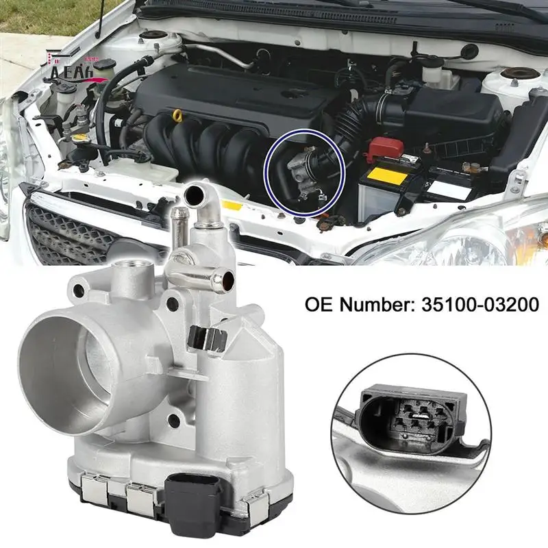 

AEA6-New Throttle Body Valve Silver Throttle Body Valve For Hyundai Kia 3510003200 35100-03200