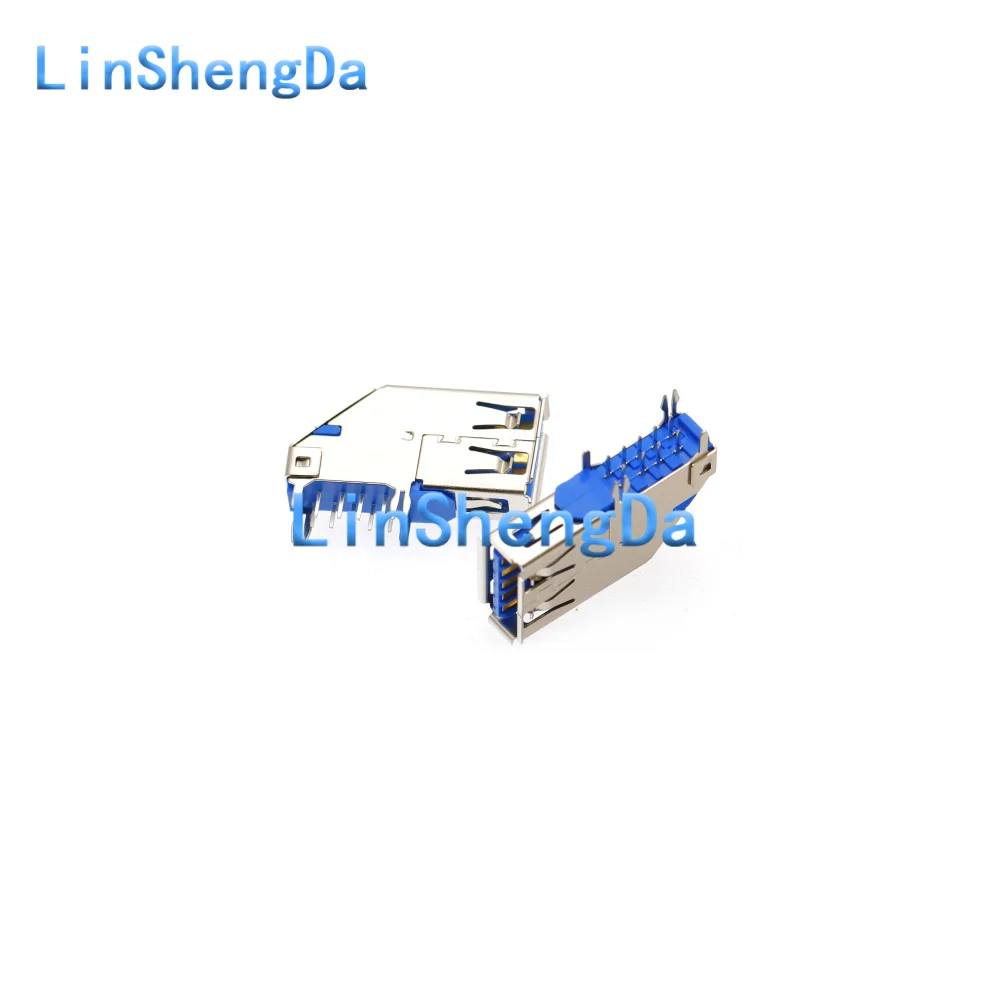 USB 3.0 AM/AF interface 90/180 ° female socket male head square port A type B patch plug socket connector