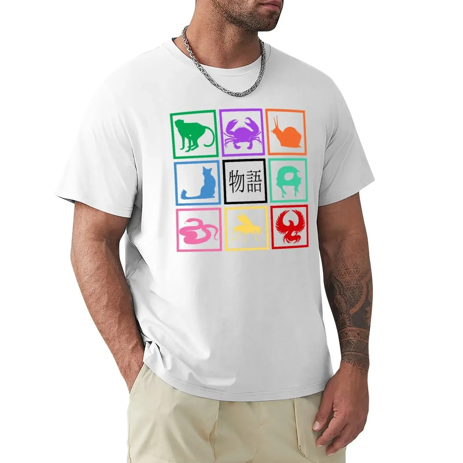 Monogatari-02 T-Shirt sports fans kawaii clothes tshirts for men