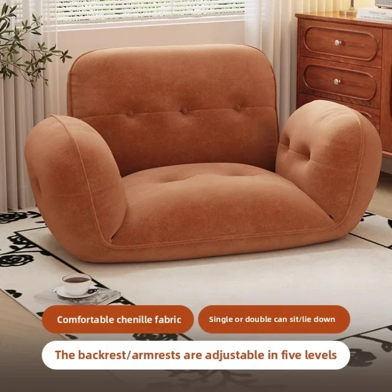 Multi-functional Lazy sofa reclining sleeping bedroom balcony floor nest chair tatami folding backrest single small sofa chair