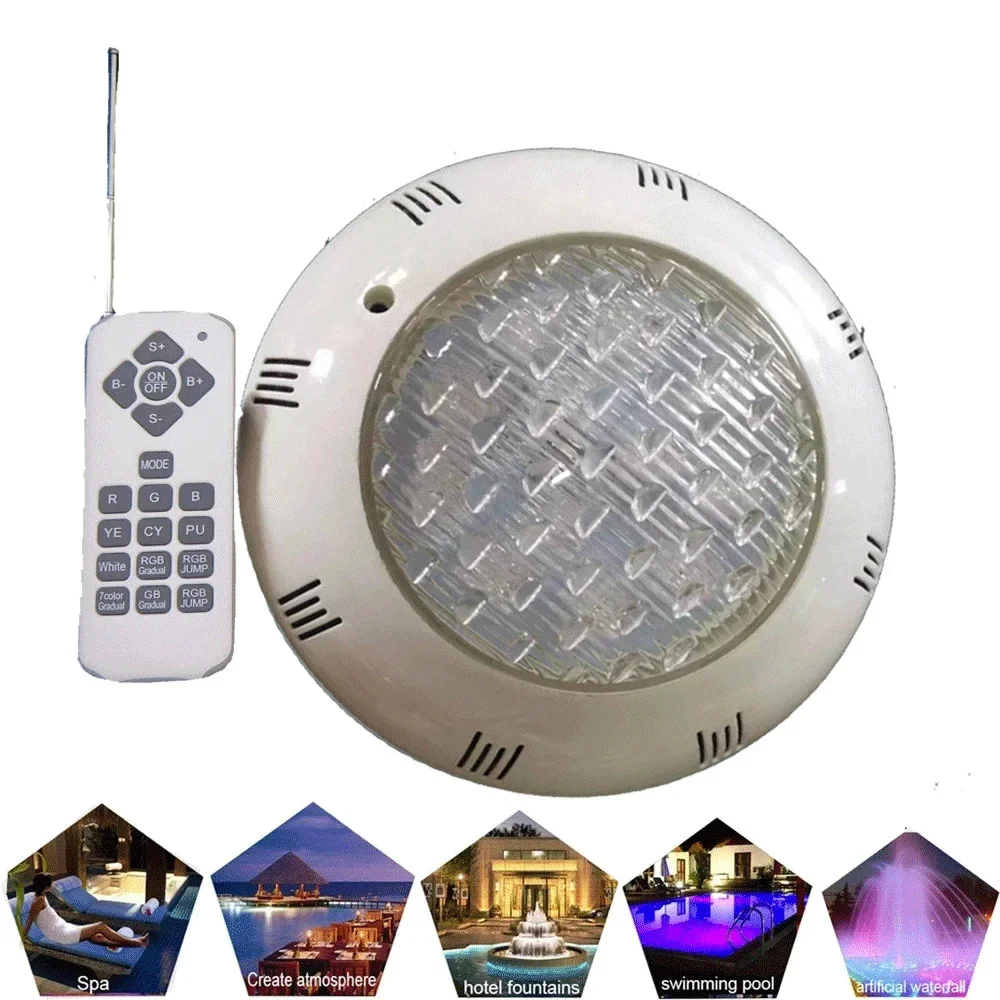 18W RGB LED Swimming Pool Light 15W IP68 Waterproof AC/DC 12V Outdoor/indoor RGB UnderWater Light Pond LED Piscina Luz Spotlight