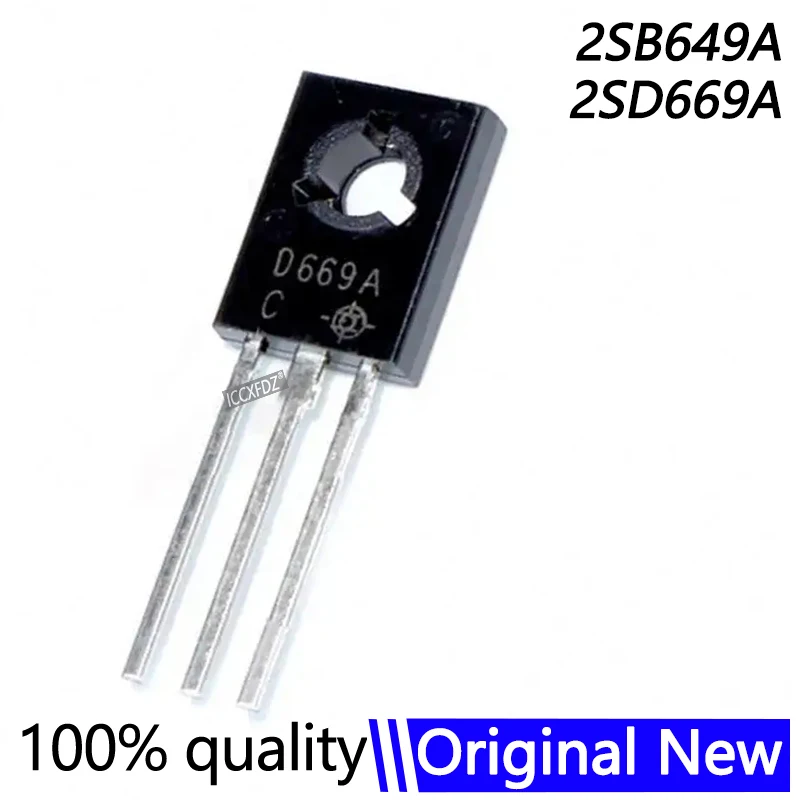 10Pcs/Lot 2SD669A TO-126F 2SB649A 2SD649 2SD669 D669A D669 TO-126 new original Audio Power Transistor