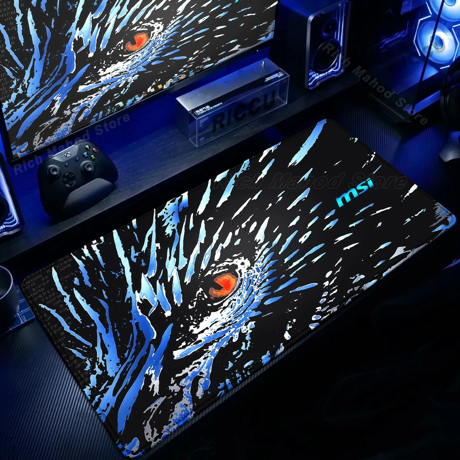 

Gaming Mouse Pad MSI Gamer Lock Edge Computer Big Desk Mat Gamer Large Rubber Art Mousepad Laptop Accessories E-Sports Tablemat