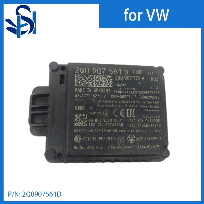 2Q0907561D Adaptive Cruise Control Distance Module Sensor ACC for Volkswagen VW Audi