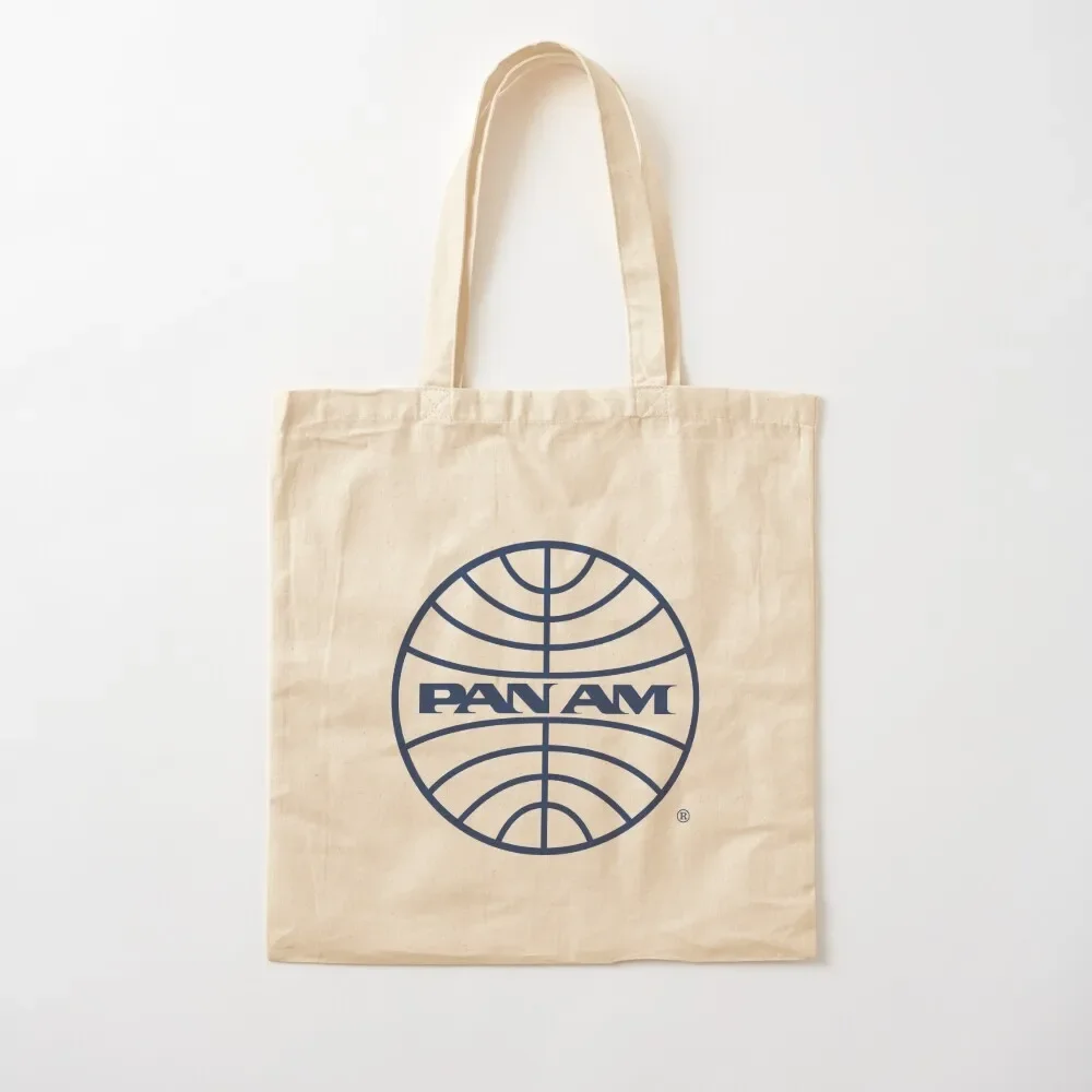 

Pan Am Mid 1950s Globe Tote Bag Big bag women Canvas Shopper bag Big