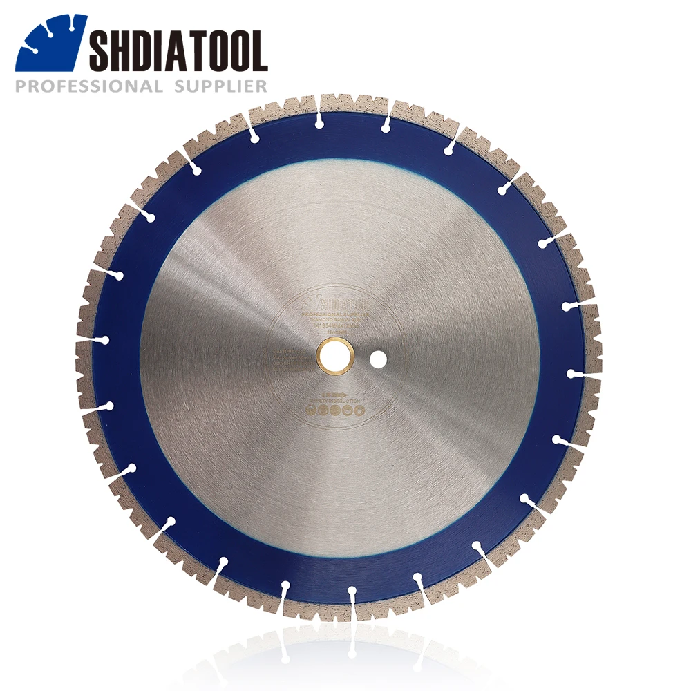 

SHDIATOOL 1pc 14"/Dia 354mm Sintered Diamond Blade Cutting Disc Circular Saw Wet Cutting Concrete Brick Bore 25.4mm Cutter